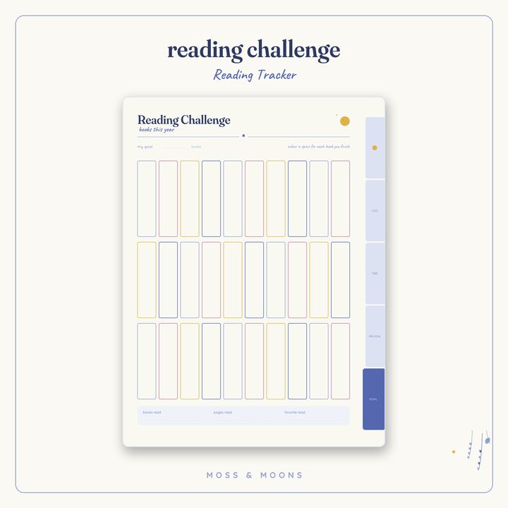 Reading Tracker inside pages