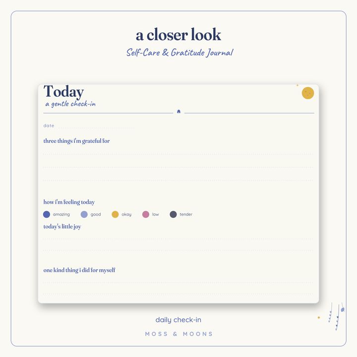 Self-Care Journal detail
