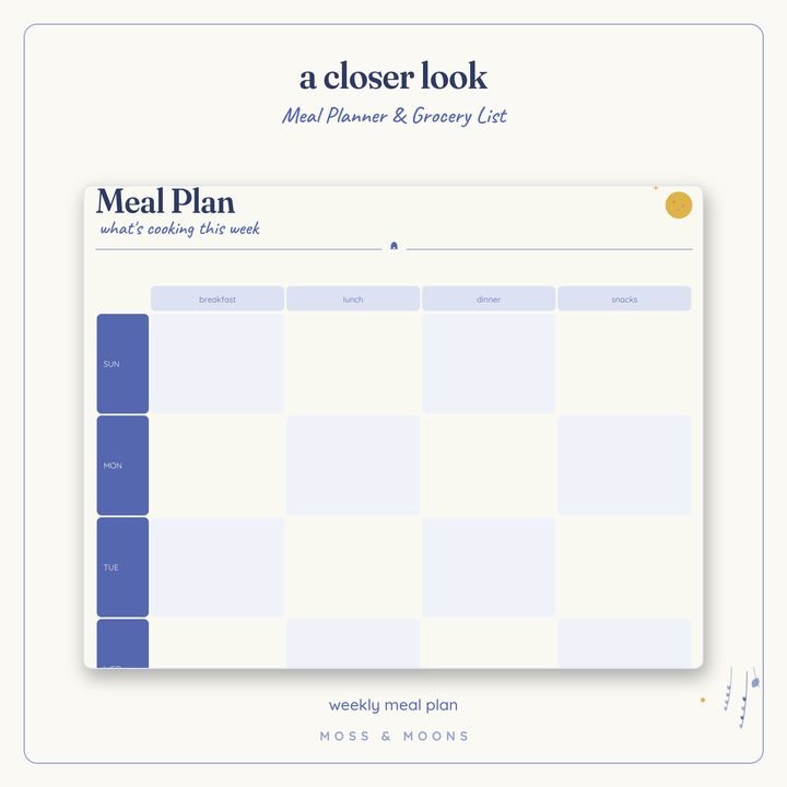 Meal Planner detail