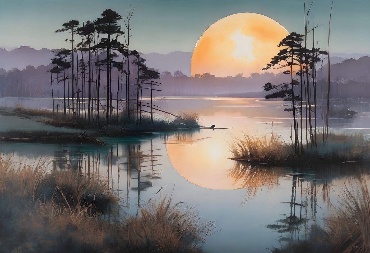 Evening Shallows — the full artwork