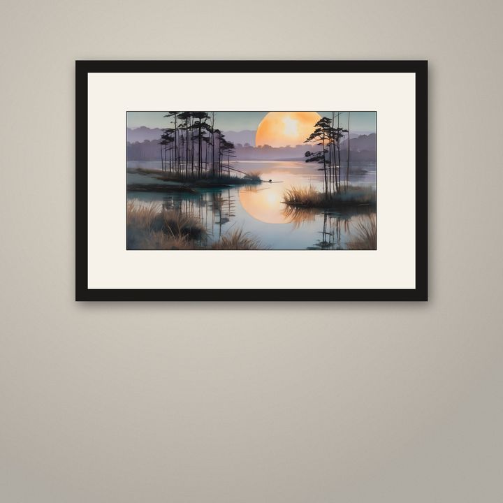 Evening Shallows — framed art print