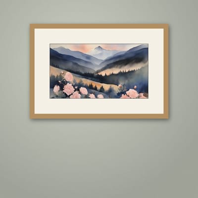 First Light — framed in a styled room
