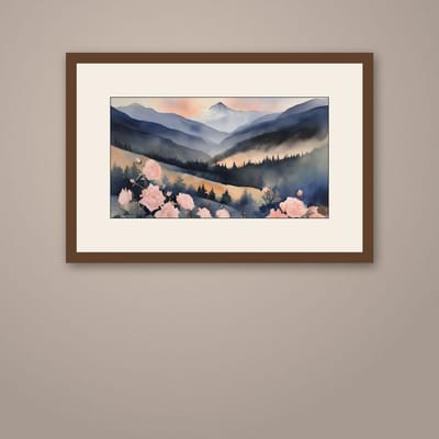 First Light — framed in a styled room