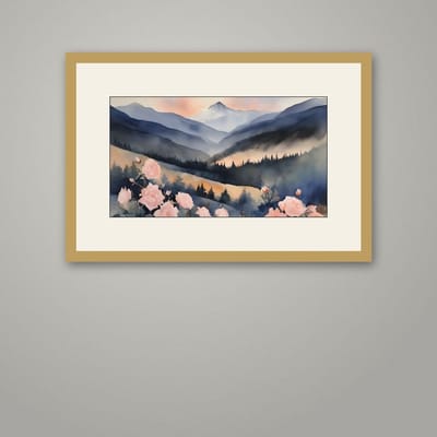 First Light — framed in a styled room