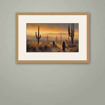 Follow — framed in a styled room