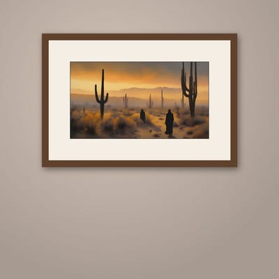 Follow — framed in a styled room