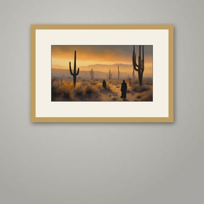 Follow — framed in a styled room
