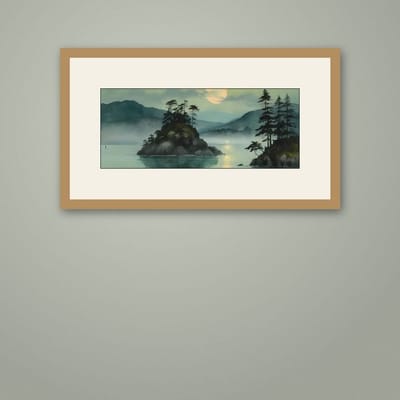 Glass Morning — framed in a styled room