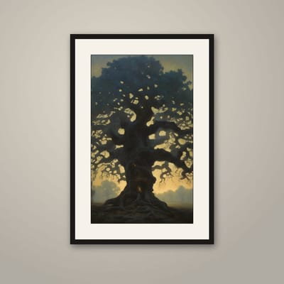 Hearth — framed art print on a wall