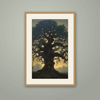 Hearth — framed in a styled room