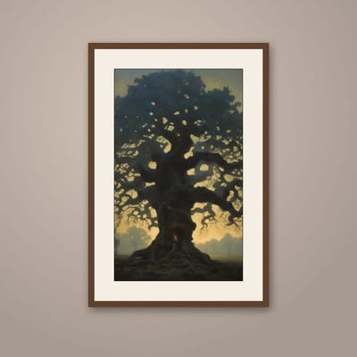Hearth — framed in a styled room