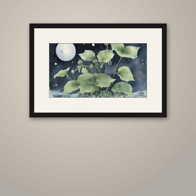 Moonwort — framed art print on a wall