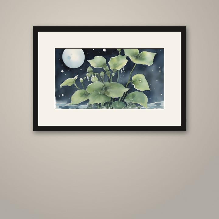 Framed art print on a cozy wall