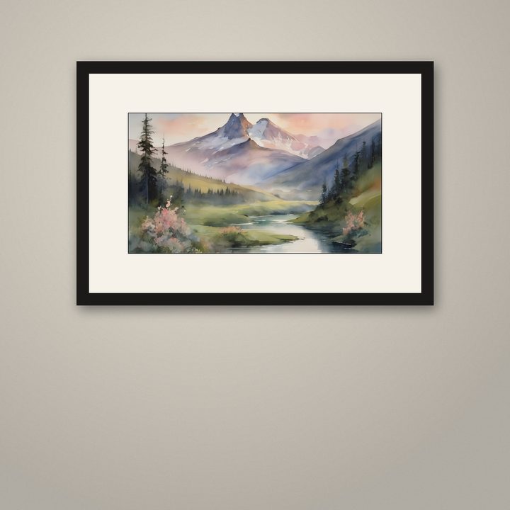 Snowmelt — framed art print