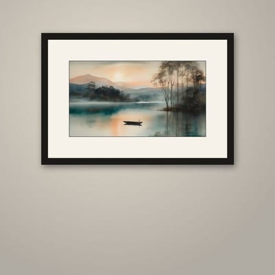 The Far Shore — framed art print on a wall