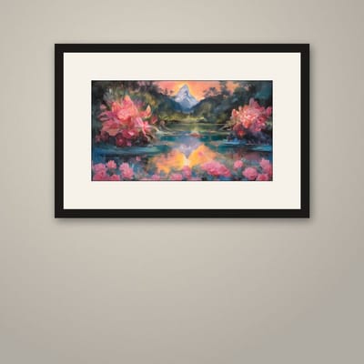 The Healing — framed art print on a wall