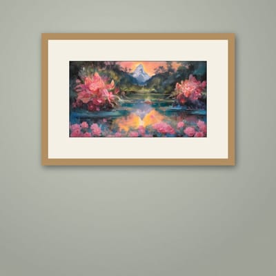 The Healing — framed in a styled room