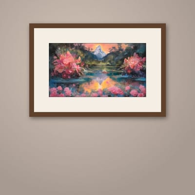 The Healing — framed in a styled room