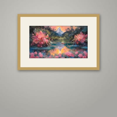 The Healing — framed in a styled room