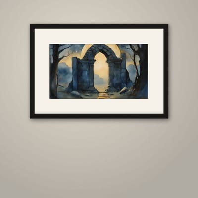 The Portal — framed art print on a wall