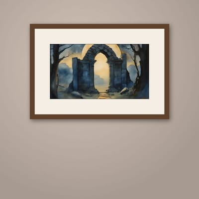 The Portal — framed in a styled room